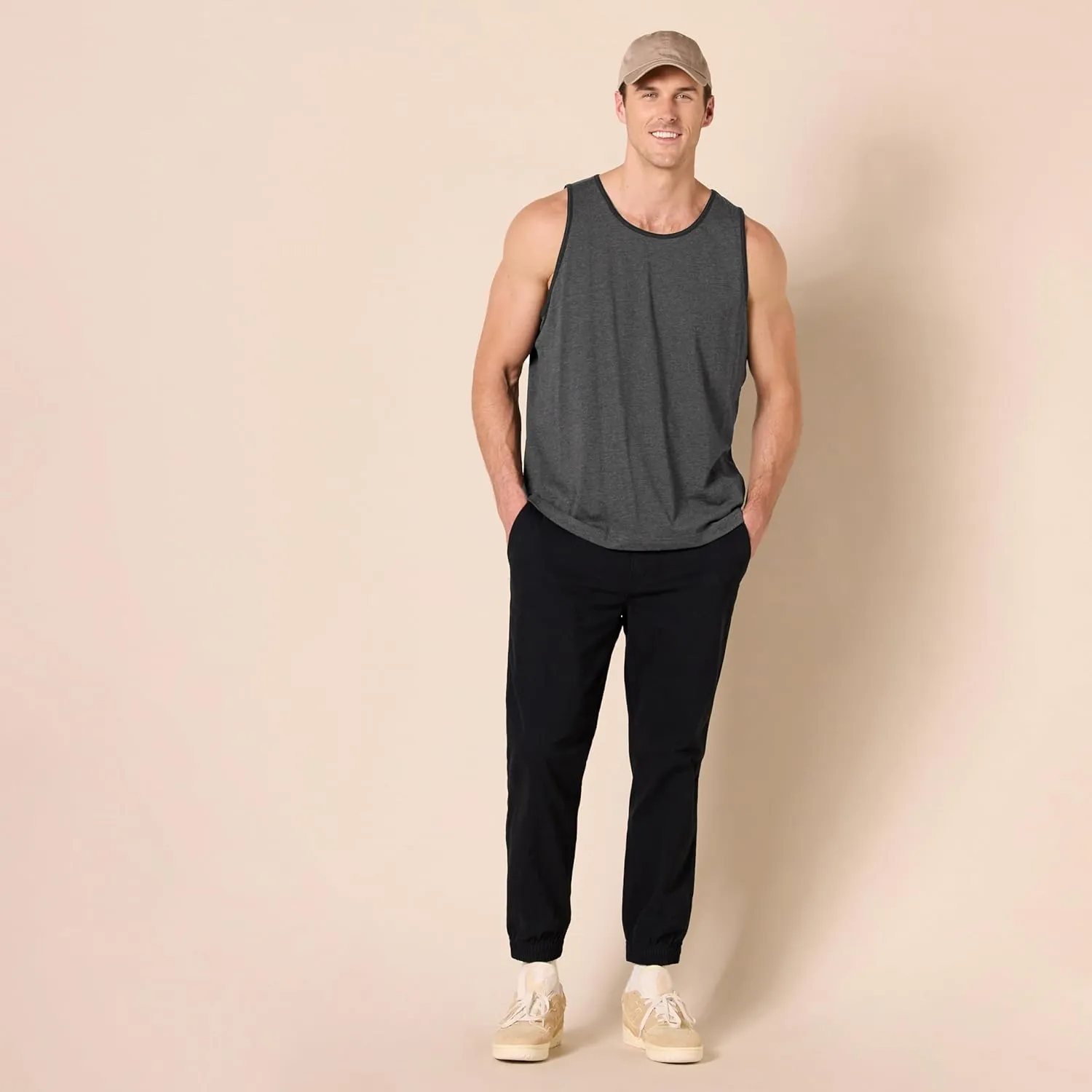 Amazon Essentials Men's Tank Top, Regular-Fit Undershirt