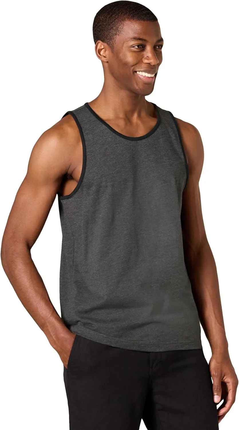 Amazon Essentials Men's Tank Top, Regular-Fit Undershirt
