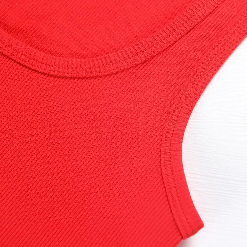 Artfish Women Sleeveless Ribbed Fitted Scoop Neck Full Length Racerback Basic Tank Tops
