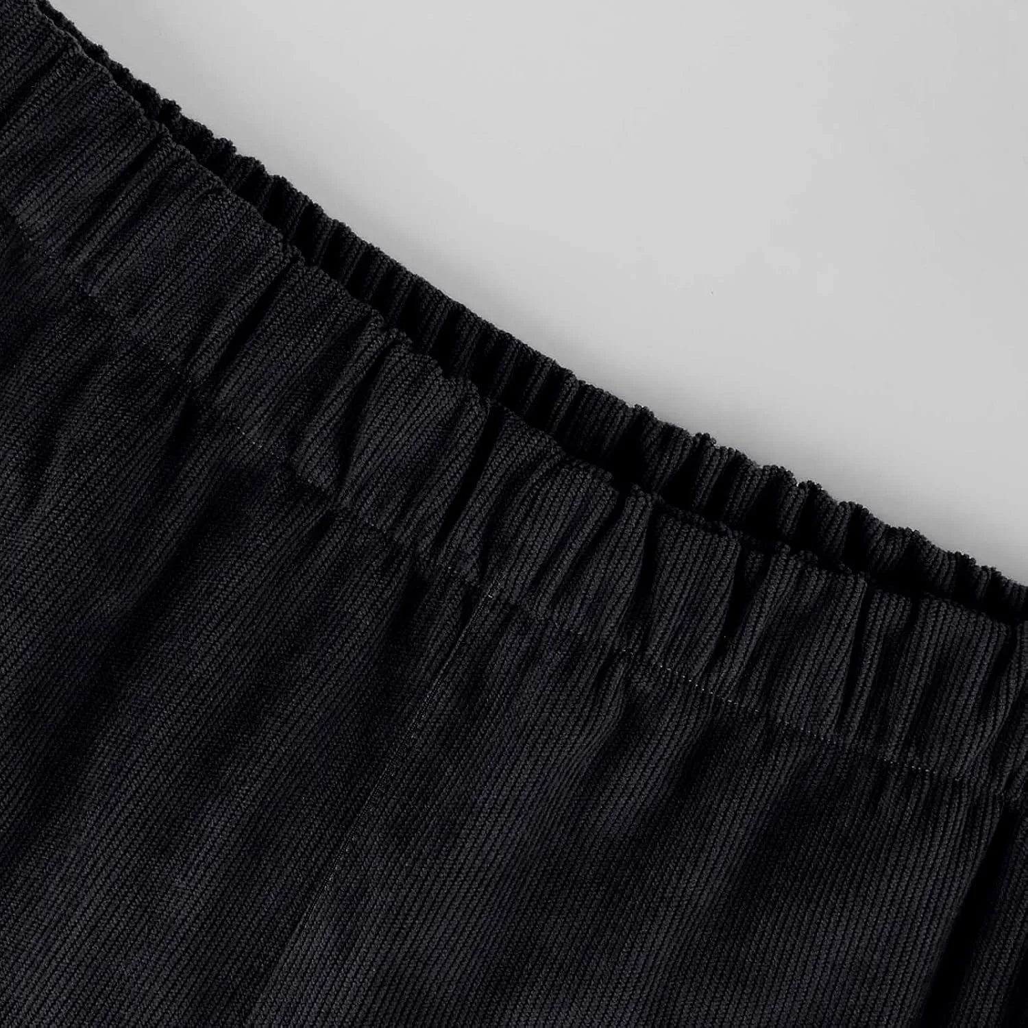 Corduroy Pants Women Casual Elastic High Waisted Flare Pants Bell Bottom Comfy Work Pants Cord Trousers Pants