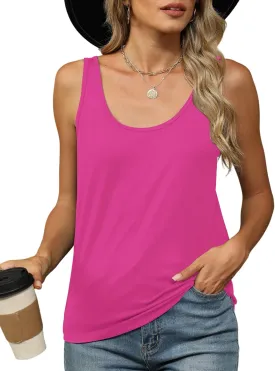 KevaMolly Basic Tank Top Woman UPF 50  Casual Soft Scoop Neck Sleeveless Classic Fit Tops 2025 Outfits Clothes