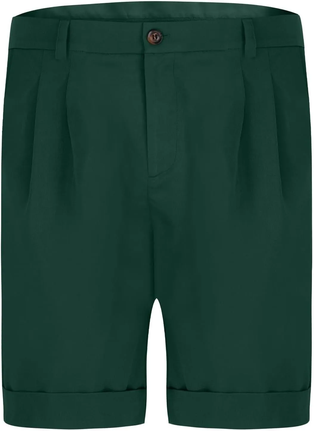 Mens Summer Suit Shorts Pleated Lightweight Outdoor Casual Beach Shorts Loose Fit Big and Tall Pants for Vacation