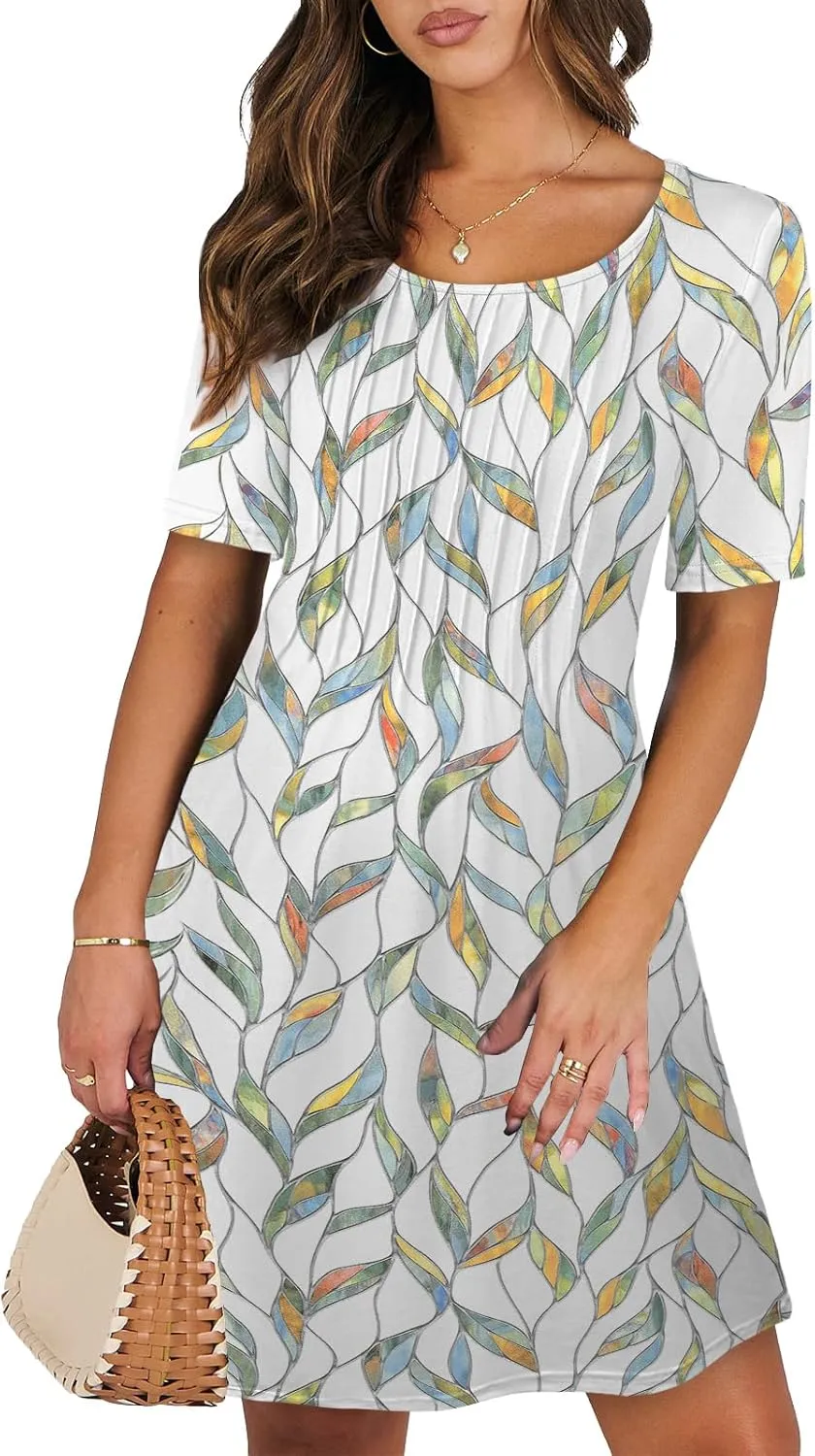 MixShe Summer Dresses for Women Casual Spring Midi Dress S-XXXL