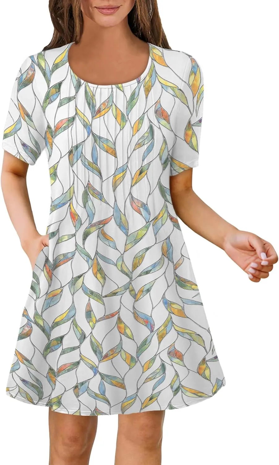 MixShe Summer Dresses for Women Casual Spring Midi Dress S-XXXL