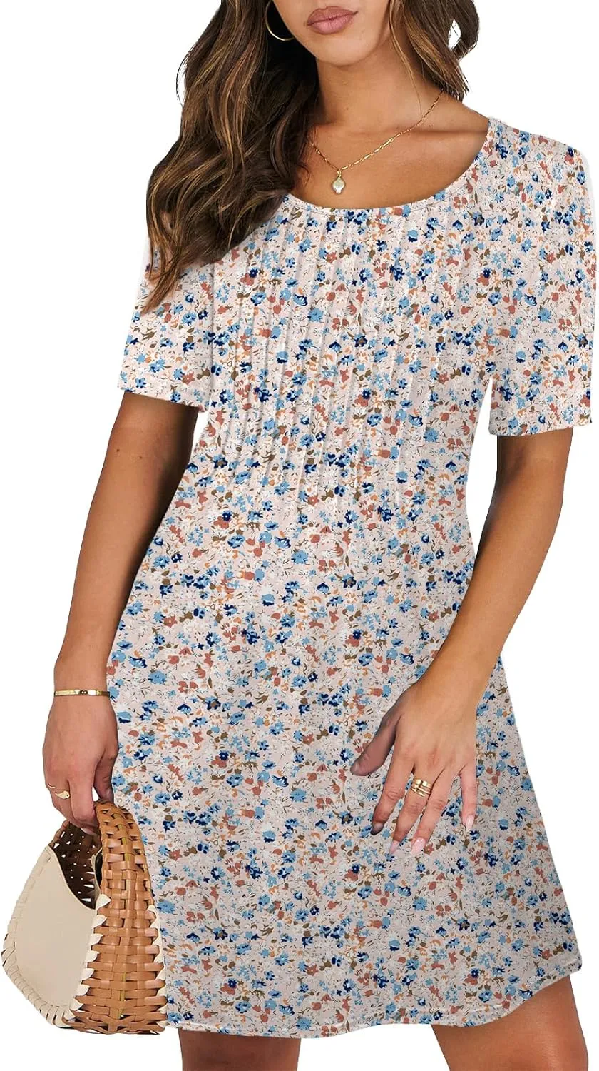 MixShe Summer Dresses for Women Casual Spring Midi Dress S-XXXL