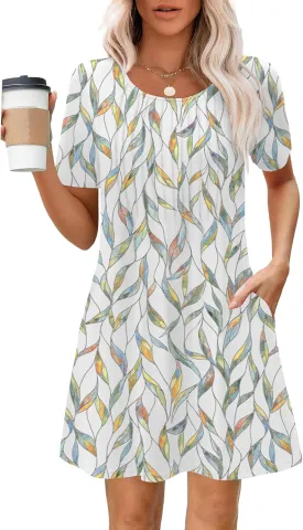 MixShe Summer Dresses for Women Casual Spring Midi Dress S-XXXL