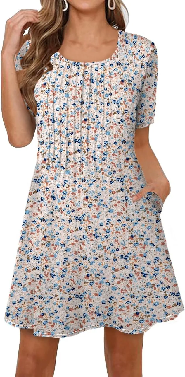 MixShe Summer Dresses for Women Casual Spring Midi Dress S-XXXL