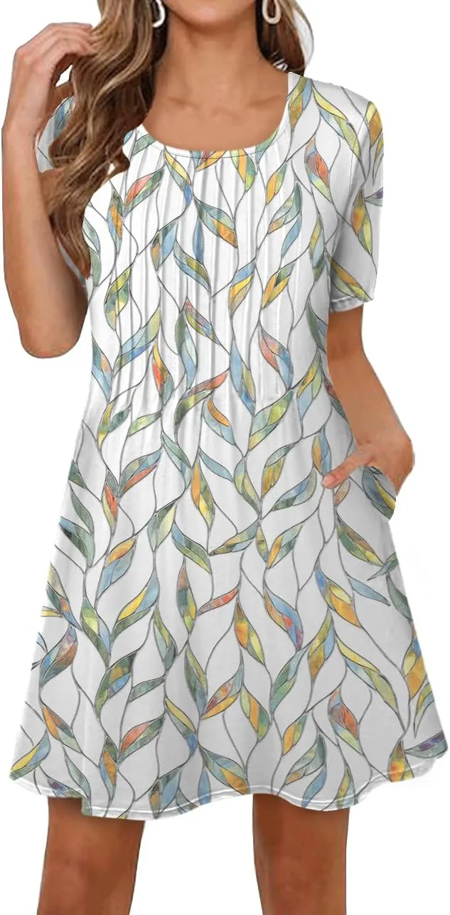 MixShe Summer Dresses for Women Casual Spring Midi Dress S-XXXL