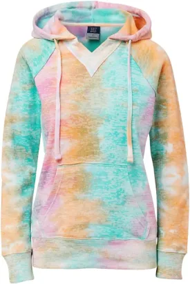 MV Sport Tie Dye Sweatshirts Hoodies for Women Rainbow Lightweight Pullover - Cotton Fleece Hoodie for Fall Winter Outfits