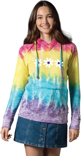 MV Sport Tie Dye Sweatshirts Hoodies for Women Rainbow Lightweight Pullover - Cotton Fleece Hoodie for Fall Winter Outfits