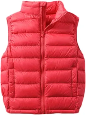 SK Studio Boys Girls Lightweight Down Vest Winter Sleeveless Puffer Jacket for Kid