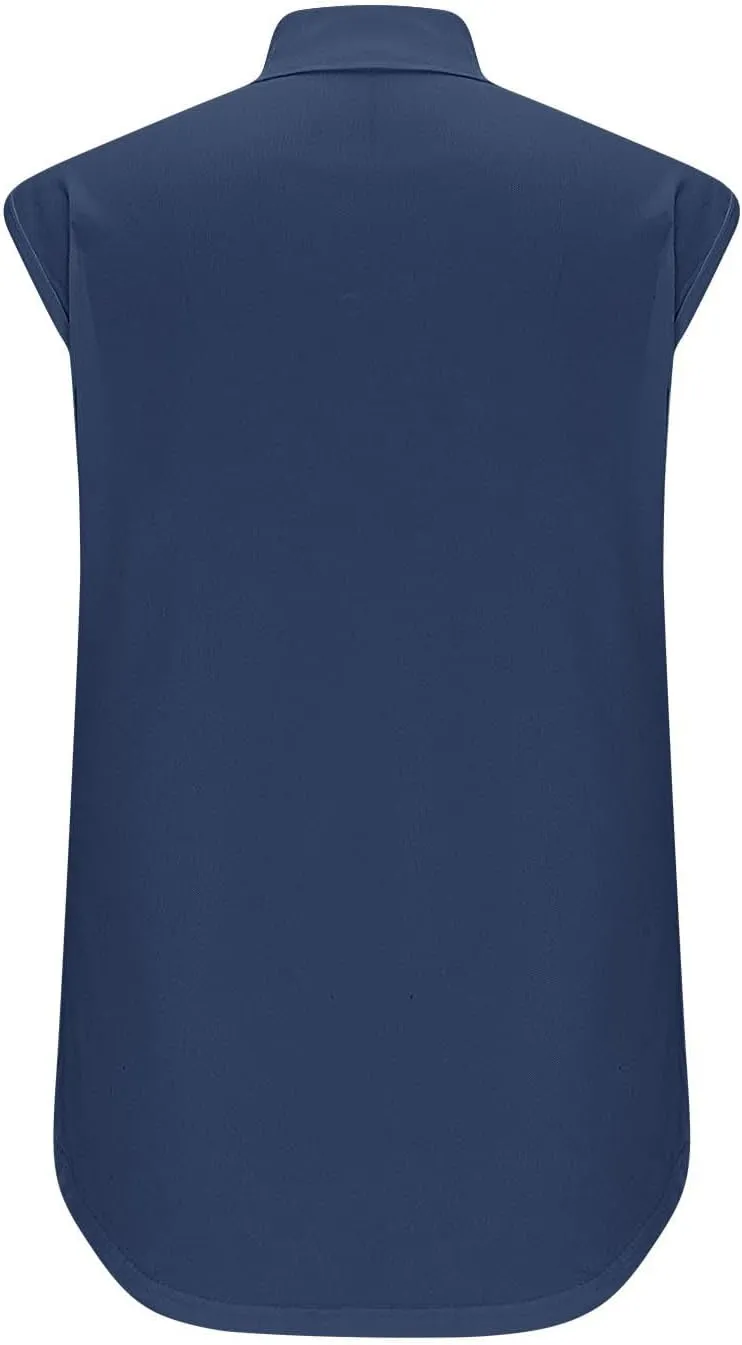 Women Sleeveless Golf Tennis Polo Shirts Zip Up Casual Summer Athletic Workout Tank Tops Breathable Mesh Quick Dry Sports Tee